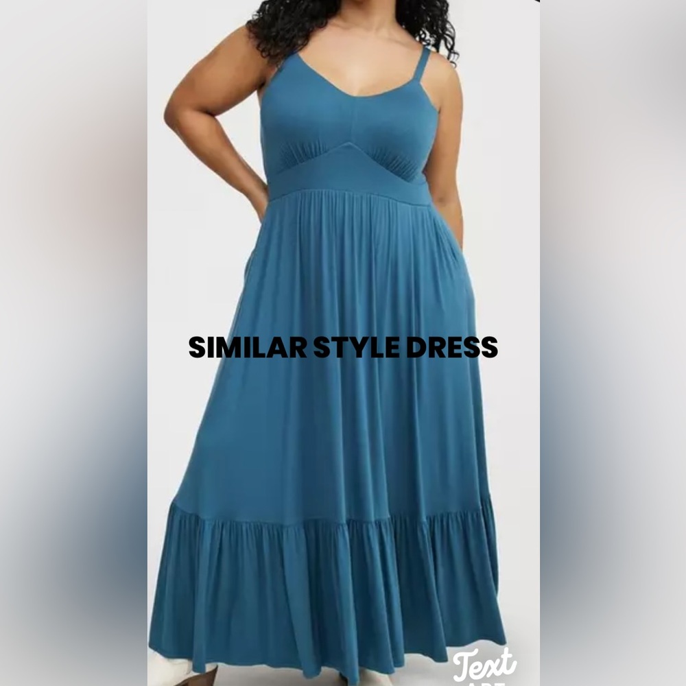 Torrid Black Tiered Maxi Dress Sz. 1X (14/16) - Picture 4 of 13
